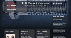 Desktop Screenshot of lgevans.com