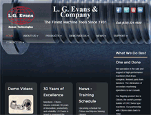 Tablet Screenshot of lgevans.com